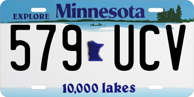 MN license plate 579UCV