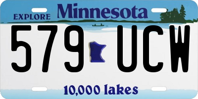 MN license plate 579UCW