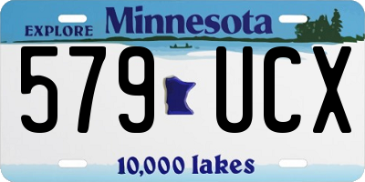 MN license plate 579UCX