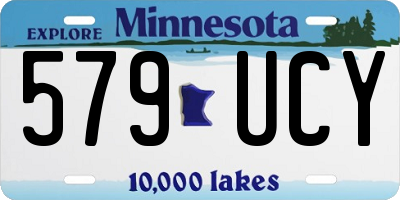 MN license plate 579UCY