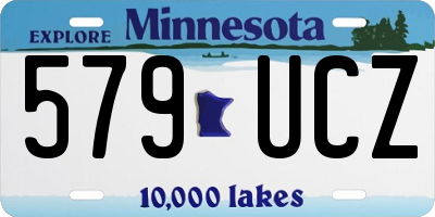 MN license plate 579UCZ