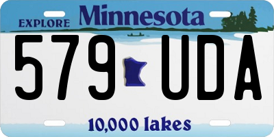 MN license plate 579UDA
