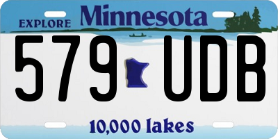 MN license plate 579UDB