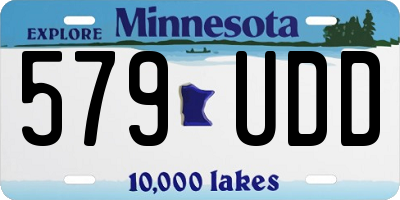 MN license plate 579UDD