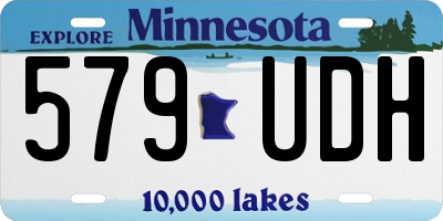 MN license plate 579UDH