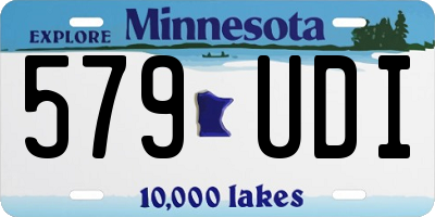 MN license plate 579UDI