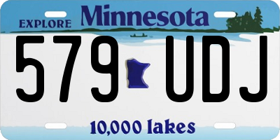 MN license plate 579UDJ