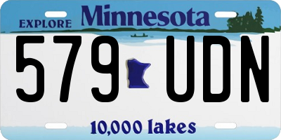 MN license plate 579UDN