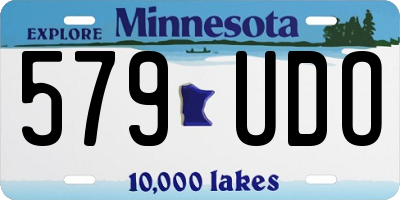 MN license plate 579UDO