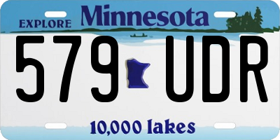 MN license plate 579UDR