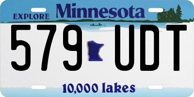 MN license plate 579UDT