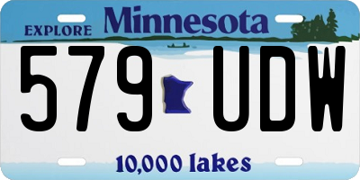 MN license plate 579UDW