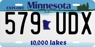 MN license plate 579UDX