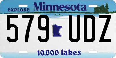 MN license plate 579UDZ