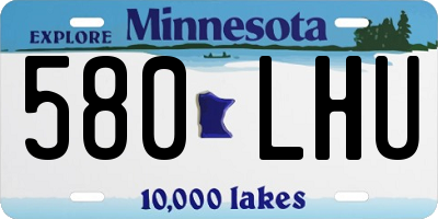 MN license plate 580LHU
