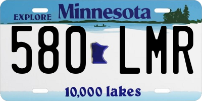 MN license plate 580LMR