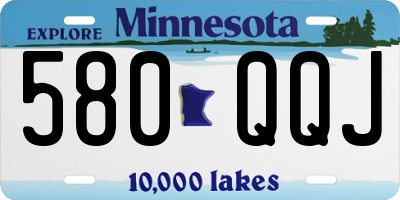MN license plate 580QQJ