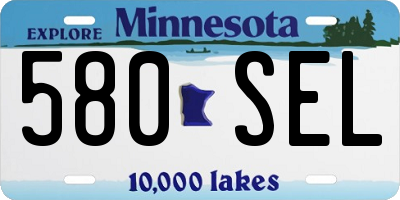 MN license plate 580SEL