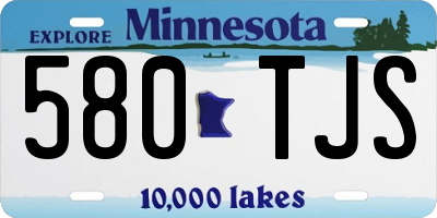 MN license plate 580TJS