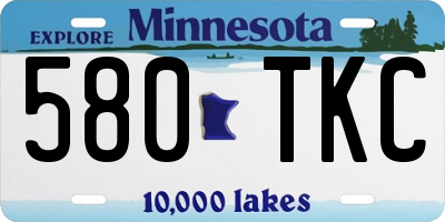 MN license plate 580TKC
