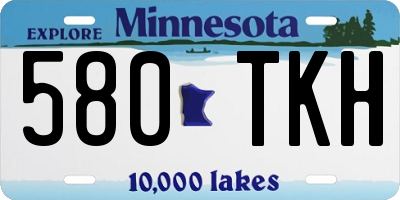 MN license plate 580TKH