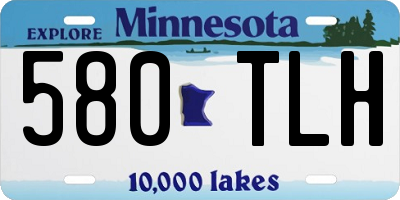 MN license plate 580TLH