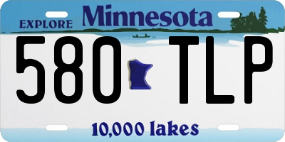 MN license plate 580TLP