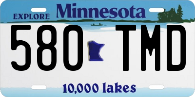 MN license plate 580TMD