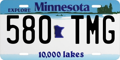 MN license plate 580TMG