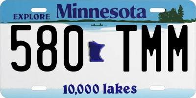 MN license plate 580TMM