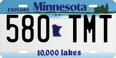 MN license plate 580TMT