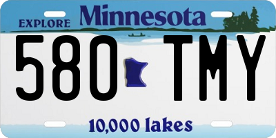 MN license plate 580TMY