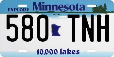 MN license plate 580TNH