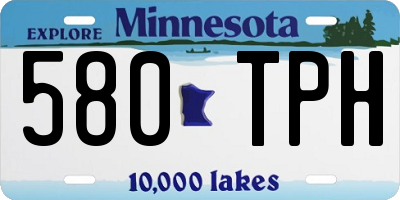 MN license plate 580TPH