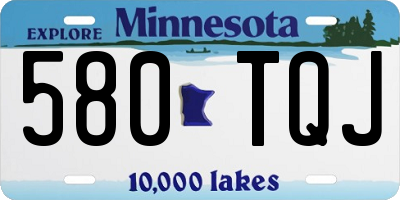 MN license plate 580TQJ