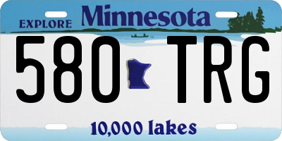MN license plate 580TRG
