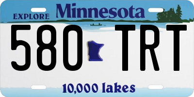 MN license plate 580TRT