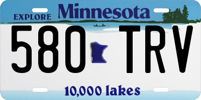 MN license plate 580TRV
