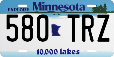 MN license plate 580TRZ