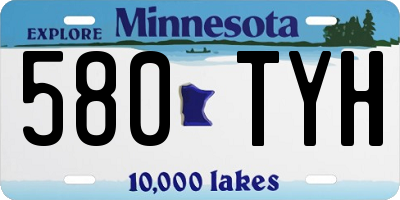 MN license plate 580TYH