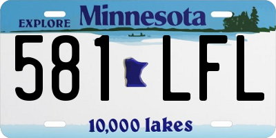 MN license plate 581LFL