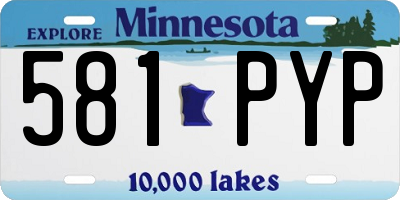 MN license plate 581PYP