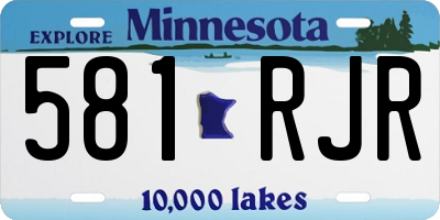 MN license plate 581RJR