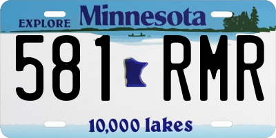 MN license plate 581RMR
