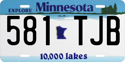 MN license plate 581TJB