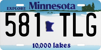 MN license plate 581TLG