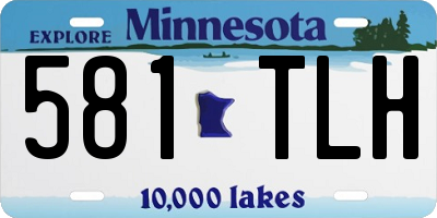 MN license plate 581TLH