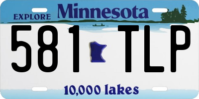 MN license plate 581TLP