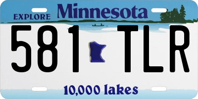 MN license plate 581TLR