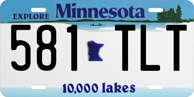 MN license plate 581TLT